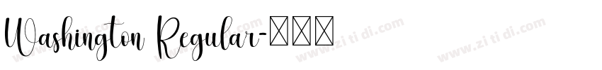 Washington Regular字体转换